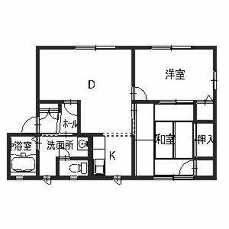 ラヴェール英賀保　Bの物件間取画像